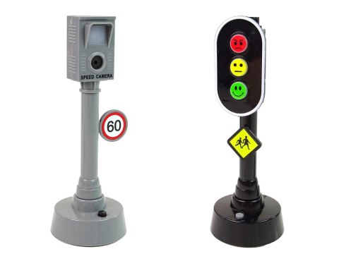 Światła Drogowe Fotoradar na Baterie 15,5 cm LEAN TOYS Światła Drogowe Fotoradar na Baterie 15,5 cm LEAN TOYS