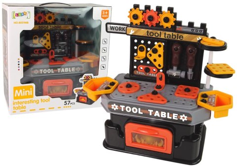 Warsztat Stolik Małego Majsterkowicza Narzędzia 57 Elementów LEAN Toys Warsztat Stolik Małego Majsterkowicza Narzędzia 57 Elementów LEAN Toys
