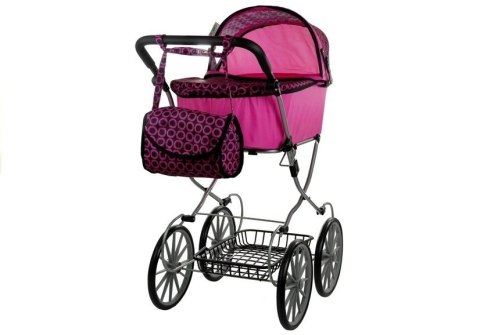 Wózek dla lalek Alice Retro, Duży, Głęboki, Torba Alice Wózek dla lalek Alice Retro, Duży, Głęboki, Torba Alice