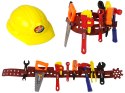 Zestaw Majsterkowicza Pas z Narzędziami Kask Klucz LEAN TOYS Zestaw Majsterkowicza Pas z Narzędziami Kask Klucz LEAN TOYS