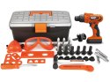 Zestaw Majsterkowicza Skrzynka Narzędzia Wiertarka Na Baterie LEAN Toys Zestaw Majsterkowicza Skrzynka Narzędzia Wiertarka Na Baterie LEAN Toys