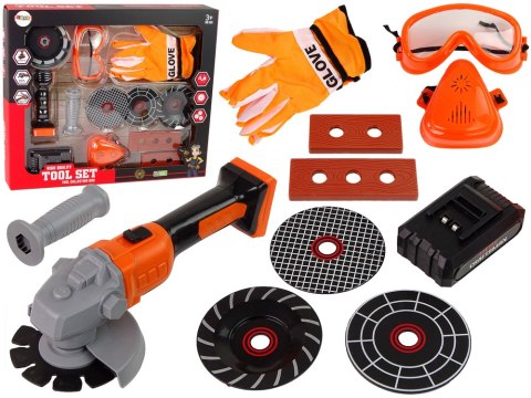 Zestaw Majsterkowicza Szlifierka Na Baterie Akcesoria LEAN Toys Zestaw Majsterkowicza Szlifierka Na Baterie Akcesoria LEAN Toys