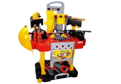 Zestaw Majsterkowicza na baterie 3w1 Walizka Warsztat 85 elementów 56cm LEAN Toys Zestaw Majsterkowicza na baterie 3w1 Walizka Warsztat 85 elementów 56cm LEAN Toys