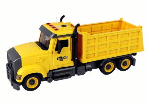 Auto Ciężarówka Do Składania Dźwięki Żółta LEAN Toys Auto Ciężarówka Do Składania Dźwięki Żółta LEAN Toys