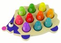 Drewniany Jeż Edukacyjny 10 Pionków Kolorowy LEAN Toys Drewniany Jeż Edukacyjny 10 Pionków Kolorowy LEAN Toys