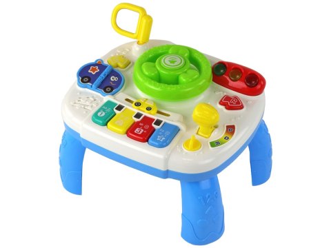 Edukacyjny Interaktywny Stolik Tablica 2w1 Dla Maluchów Kierownica LEAN Toys Edukacyjny Interaktywny Stolik Tablica 2w1 Dla Maluchów Kierownica LEAN Toys