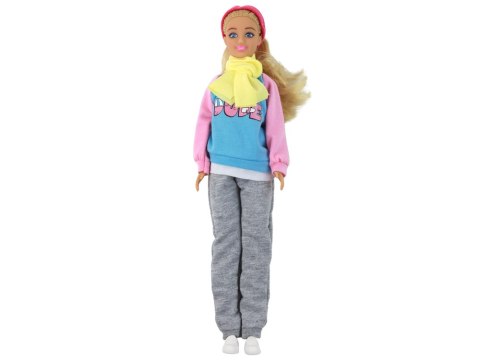 Lalka Anlily z Pieskiem Husky Sanki Zimowa Odsłona LEAN Toys Lalka Anlily z Pieskiem Husky Sanki Zimowa Odsłona LEAN Toys