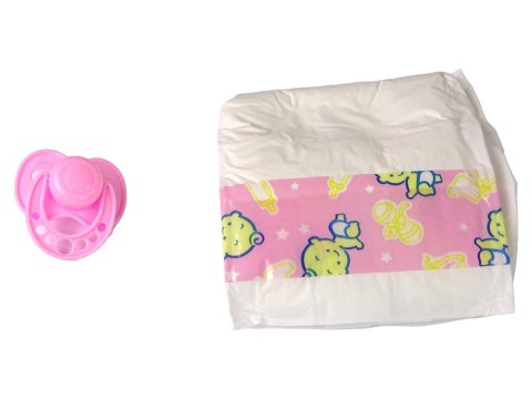 Lalka Bobas Niemowlak Akcesoria Dla Dzieci Smoczek LEAN Toys Lalka Bobas Niemowlak Akcesoria Dla Dzieci Smoczek LEAN Toys