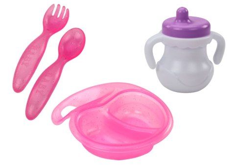 Lalka Bobas Ubranko z Flamingami Opaska Akcesoria Do Karmienia LEAN Toys Lalka Bobas Ubranko z Flamingami Opaska Akcesoria Do Karmienia LEAN Toys