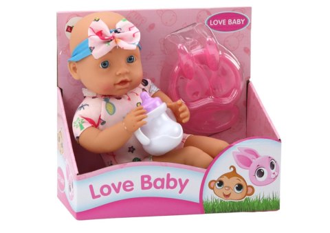 Lalka Bobas Ubranko z Flamingami Opaska Akcesoria Do Karmienia LEAN Toys Lalka Bobas Ubranko z Flamingami Opaska Akcesoria Do Karmienia LEAN Toys