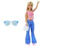 Lalka Dla Dzieci Anlily Długie Blond Włosy Torebka Okulary Różowa Bluzka LEAN Toys Lalka Dla Dzieci Anlily Długie Blond Włosy Torebka Okulary Różowa Bluzka LEAN Toys