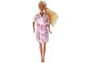 Lalka Dla Dzieci Długie Blond Włosy Szlafrok Różowy Wanna Łazienka LEAN Toys Lalka Dla Dzieci Długie Blond Włosy Szlafrok Różowy Wanna Łazienka LEAN Toys