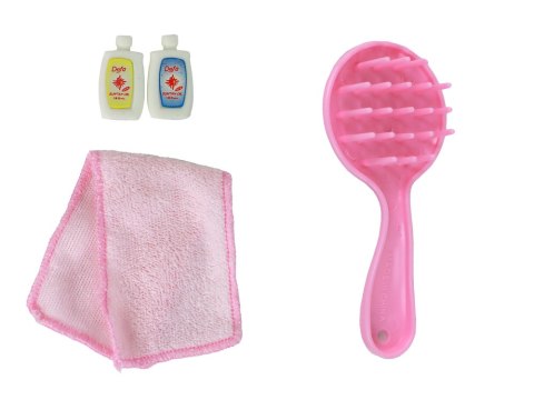 Lalka Dla Dzieci Długie Blond Włosy Szlafrok Różowy Wanna Łazienka LEAN Toys Lalka Dla Dzieci Długie Blond Włosy Szlafrok Różowy Wanna Łazienka LEAN Toys