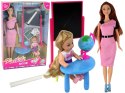 Lalka Dla Dzieci Nauczycielka Z Uczennicą Szkoła Tablica Globus Akcesoria LEAN Toys Lalka Dla Dzieci Nauczycielka Z Uczennicą Szkoła Tablica Globus Akcesoria LEAN Toys