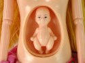 Lalka Dla Dzieci W Ciąży Różowa Sukienka Kwiaty LEAN Toys Lalka Dla Dzieci W Ciąży Różowa Sukienka Kwiaty LEAN Toys