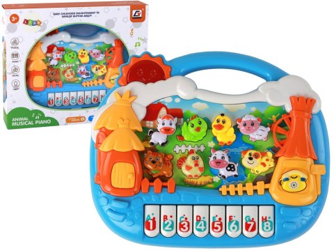 Pianinko Panel Edukacyjny Nauka Angielskiego Motyw Wsi Zwierzątka LEAN Toys Pianinko Panel Edukacyjny Nauka Angielskiego Motyw Wsi Zwierzątka LEAN Toys