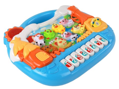 Pianinko Panel Edukacyjny Nauka Angielskiego Motyw Wsi Zwierzątka LEAN Toys Pianinko Panel Edukacyjny Nauka Angielskiego Motyw Wsi Zwierzątka LEAN Toys