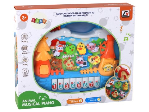 Pianinko Panel Edukacyjny Nauka Angielskiego Motyw Wsi Zwierzątka LEAN Toys Pianinko Panel Edukacyjny Nauka Angielskiego Motyw Wsi Zwierzątka LEAN Toys