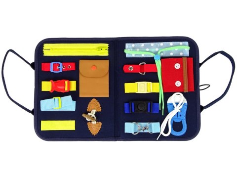 Walizka Tablica Manipulacyjna Sensoryczna Dla Malucha LEAN Toys Walizka Tablica Manipulacyjna Sensoryczna Dla Malucha LEAN Toys