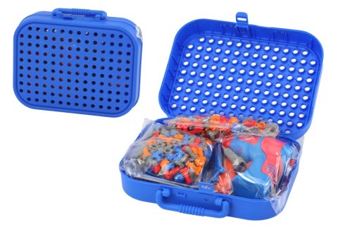 Walizka Zestaw DIY Układanka Klocki Kosmos Wkrętarka 228 ele. LEAN Toys Walizka Zestaw DIY Układanka Klocki Kosmos Wkrętarka 228 ele. LEAN Toys