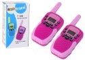 Walkie Talkie Krótkofalówki Różowe Zasięg 3km Dla Dzieci LEAN Toys Walkie Talkie Krótkofalówki Różowe Zasięg 3km Dla Dzieci LEAN Toys