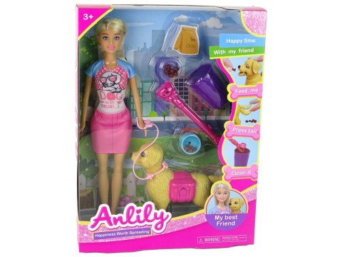Zestaw Lalki z Pieskiem i Karmą LEAN Toys Zestaw Lalki z Pieskiem i Karmą LEAN Toys