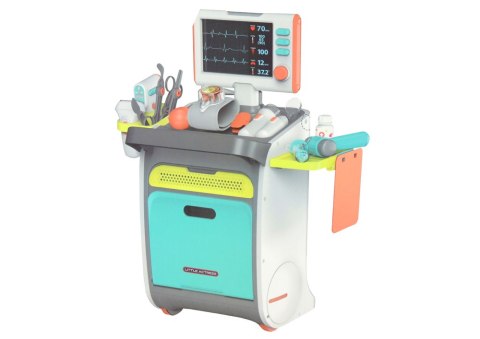 Zestaw Małego Doktora Wózek Lekarski RTG EKG Akcesoria LEAN Toys Zestaw Małego Doktora Wózek Lekarski RTG EKG Akcesoria LEAN Toys