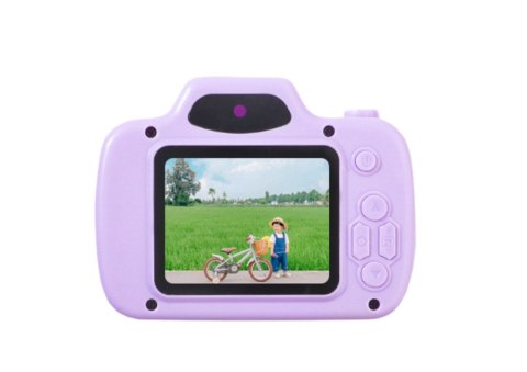 Aparat Dla Dzieci Zdjęcia Nagrywanie Gry Karta Pamięci 64GB Fioletowy LEAN Toys Aparat Dla Dzieci Zdjęcia Nagrywanie Gry Karta Pamięci 64GB Fioletowy LEAN Toys