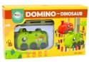 Autko Zielony Dinozaur na Baterie Układające Kolorowe Domino 4 Kolory Klocków LEAN Toys Autko Zielony Dinozaur na Baterie Układające Kolorowe Domino 4 Kolory Klocków LEAN Toys