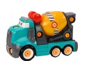 Ciężarówka Betoniarka Kreskówkowa Do Skręcania DIY Turkusowa LEAN Toys Ciężarówka Betoniarka Kreskówkowa Do Skręcania DIY Turkusowa LEAN Toys