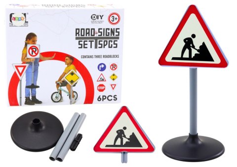 Duży Znak Ostrzegawczy Prace Drogowe 70cm LEAN Toys Duży Znak Ostrzegawczy Prace Drogowe 70cm LEAN Toys