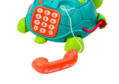 Interaktywny Żółw Edukacyjny Telefon 6w1 Światła Dźwięki Zielony LEAN Toys Interaktywny Żółw Edukacyjny Telefon 6w1 Światła Dźwięki Zielony LEAN Toys