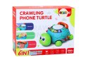 Interaktywny Żółw Edukacyjny Telefon 6w1 Światła Dźwięki Zielony LEAN Toys Interaktywny Żółw Edukacyjny Telefon 6w1 Światła Dźwięki Zielony LEAN Toys