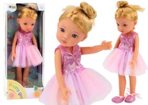 Lalka Baletnica Różowa Laleczka Balerina Sukienka 33cm LEAN Toys Lalka Baletnica Różowa Laleczka Balerina Sukienka 33cm LEAN Toys