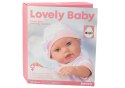 Lalka Bobas W Białej Piżamce Czapeczka Kołderka Podusia LEAN Toys