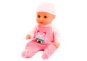 Lalka Bobas W Różowej Piżamce Siusiająca Butelka Smoczek Dźwięki LEAN Toys