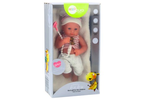 Lalka Bobas w Biało-Różowym Ubranku Czapeczka Smoczek Kołderka LEAN Toys Lalka Bobas w Biało-Różowym Ubranku Czapeczka Smoczek Kołderka LEAN Toys