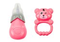 Lalka W Granatowej Sukience Siusiająca Butelka Grzechotka Dźwięki LEAN Toys Lalka W Granatowej Sukience Siusiająca Butelka Grzechotka Dźwięki LEAN Toys