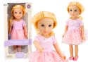 Lalka W Sukience Z Tiulem Różowa Blond Włosy 18' LEAN Toys Lalka W Sukience Z Tiulem Różowa Blond Włosy 18' LEAN Toys