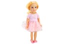 Lalka W Sukience Z Tiulem Różowa Blond Włosy 18' LEAN Toys Lalka W Sukience Z Tiulem Różowa Blond Włosy 18' LEAN Toys
