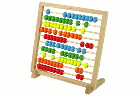 Liczydło Szkolne Drewniane Kolorowe Koraliki LEAN Toys Liczydło Szkolne Drewniane Kolorowe Koraliki LEAN Toys