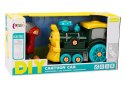 Lokomotywa Do Skręcania Kreskówkowa DIY Zielony LEAN Toys Lokomotywa Do Skręcania Kreskówkowa DIY Zielony LEAN Toys