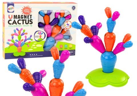 Magnetyczny Kaktus Klocki Konstrukcyjne 16 Elementów LEAN Toys Magnetyczny Kaktus Klocki Konstrukcyjne 16 Elementów LEAN Toys