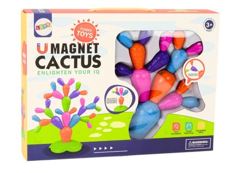 Magnetyczny Kaktus Klocki Konstrukcyjne 16 Elementów LEAN Toys Magnetyczny Kaktus Klocki Konstrukcyjne 16 Elementów LEAN Toys