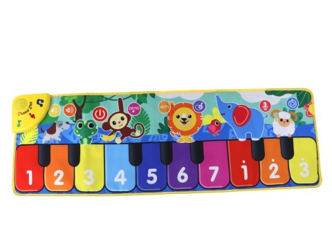 Mata Do Tańczenia Dźwięk Zwierzątka Mikołaj Klawisze LEAN Toys Mata Do Tańczenia Dźwięk Zwierzątka Mikołaj Klawisze LEAN Toys