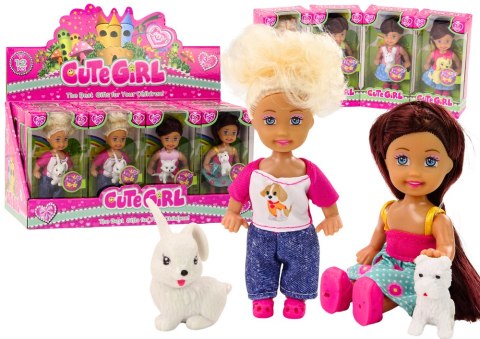 Mini Laleczka Długie Włosy Ubranko Kolorowe Zwierzątko LEAN Toys Mini Laleczka Długie Włosy Ubranko Kolorowe Zwierzątko LEAN Toys