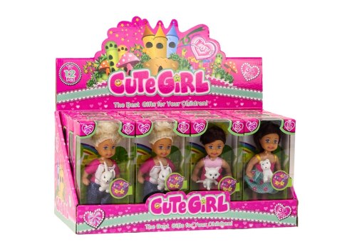 Mini Laleczka Długie Włosy Ubranko Kolorowe Zwierzątko LEAN Toys Mini Laleczka Długie Włosy Ubranko Kolorowe Zwierzątko LEAN Toys