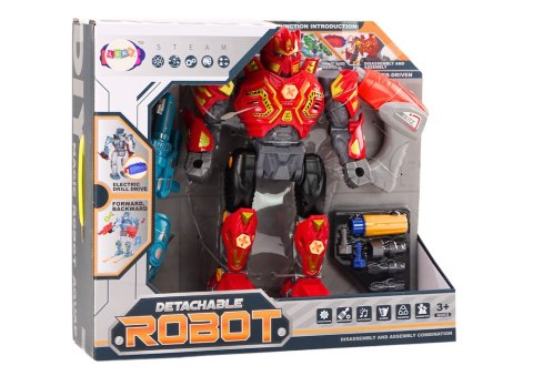 Robot Do Skręcania Broń Wiertarka Śrubokręt Światła Dźwięk Czerwony LEAN Toys Robot Do Skręcania Broń Wiertarka Śrubokręt Światła Dźwięk Czerwony LEAN Toys