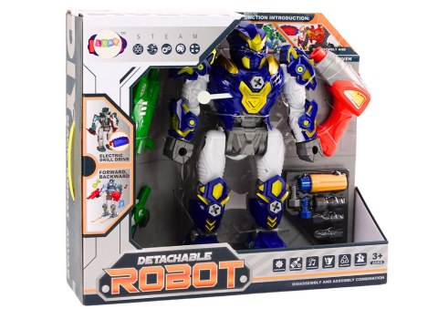 Robot Do Skręcania Broń Wiertarka Śrubokręt Światła Dźwięk Granatowy LEAN Toys Robot Do Skręcania Broń Wiertarka Śrubokręt Światła Dźwięk Granatowy LEAN Toys