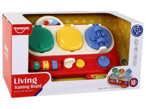 Tablica Edukacyjna Dla Małych Odkrywców Kreatywna Sensoryczna Czerwona LEAN Toys Tablica Edukacyjna Dla Małych Odkrywców Kreatywna Sensoryczna Czerwona LEAN Toys